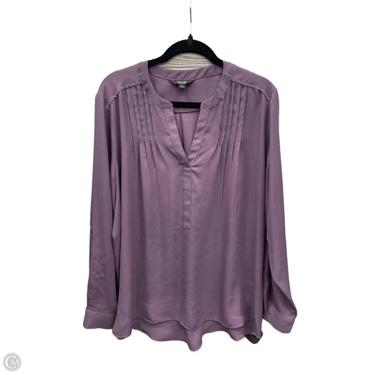 Top Long Sleeve By Simply Vera In Purple, Size: Xl