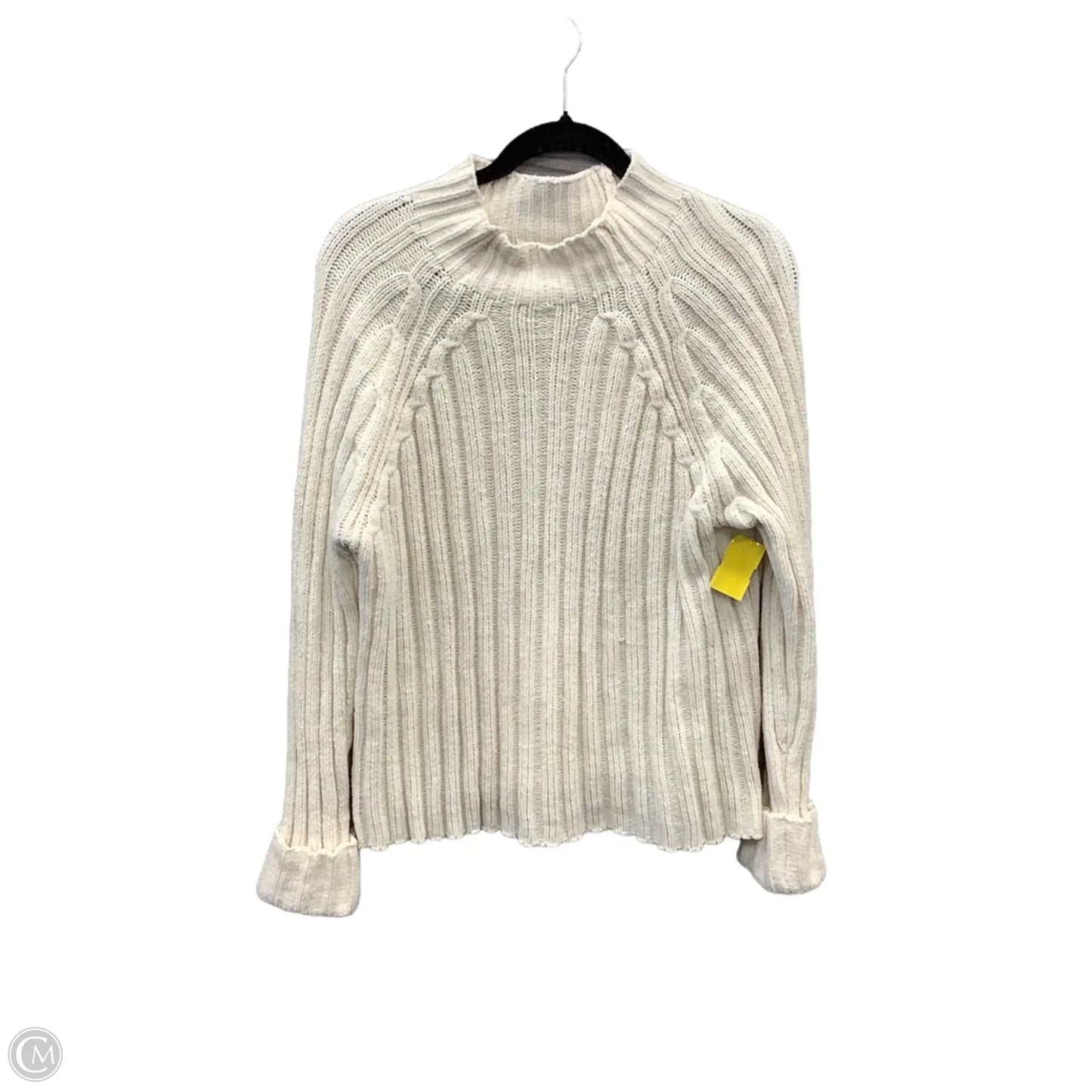 Sweater By Ultra Flirt In Cream, Size: 1x