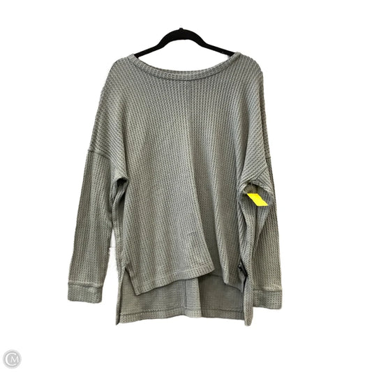 Top Long Sleeve By American Eagle In Grey, Size: S