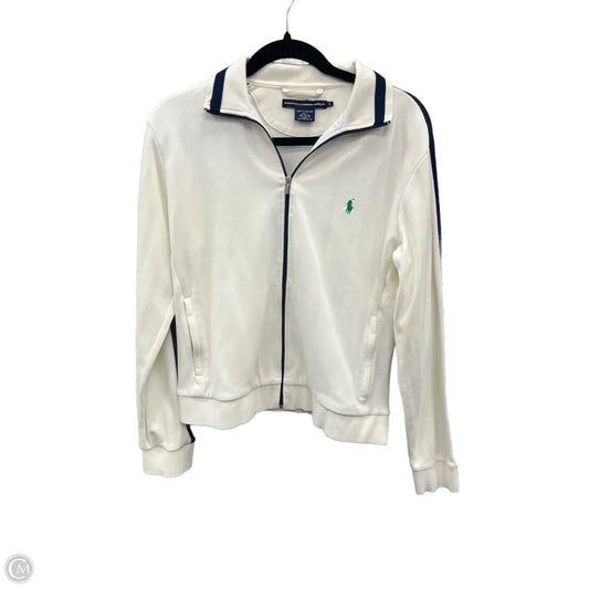 Athletic Jacket By Ralph Lauren Blue Label In White, Size: L