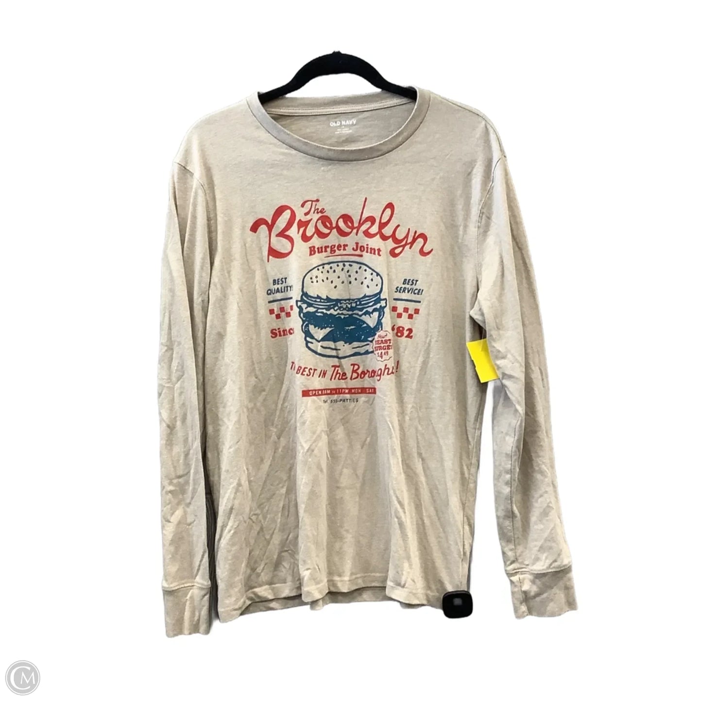 Top Long Sleeve By Old Navy In Brown, Size: M