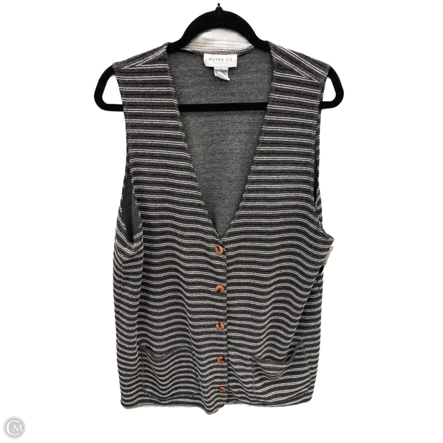 Tunic Sleeveless By Clothes Mentor In Grey, Size: L