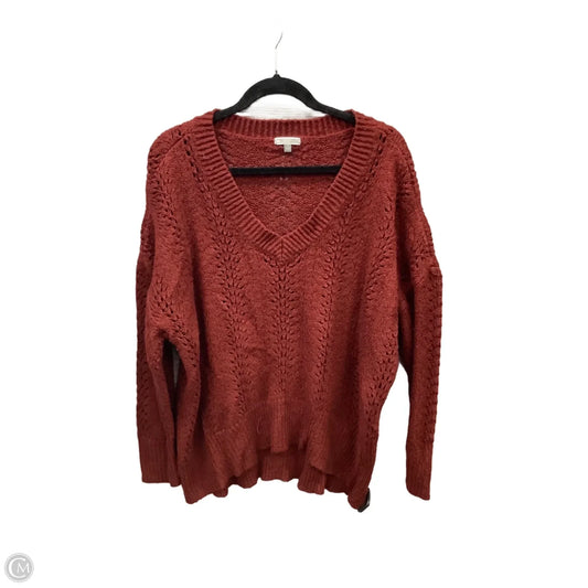 Sweater By Clothes Mentor In Red, Size: 2x