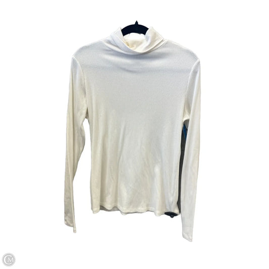Top Long Sleeve By Old Navy In White, Size: L