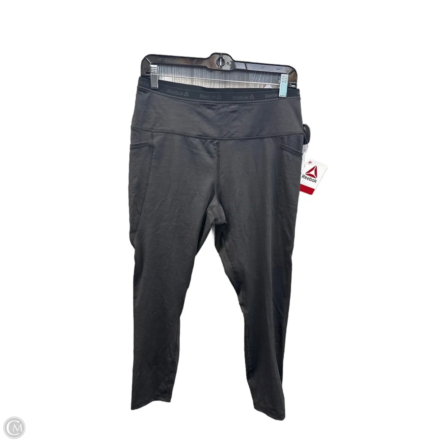 Athletic Leggings By Reebok In Black, Size: L