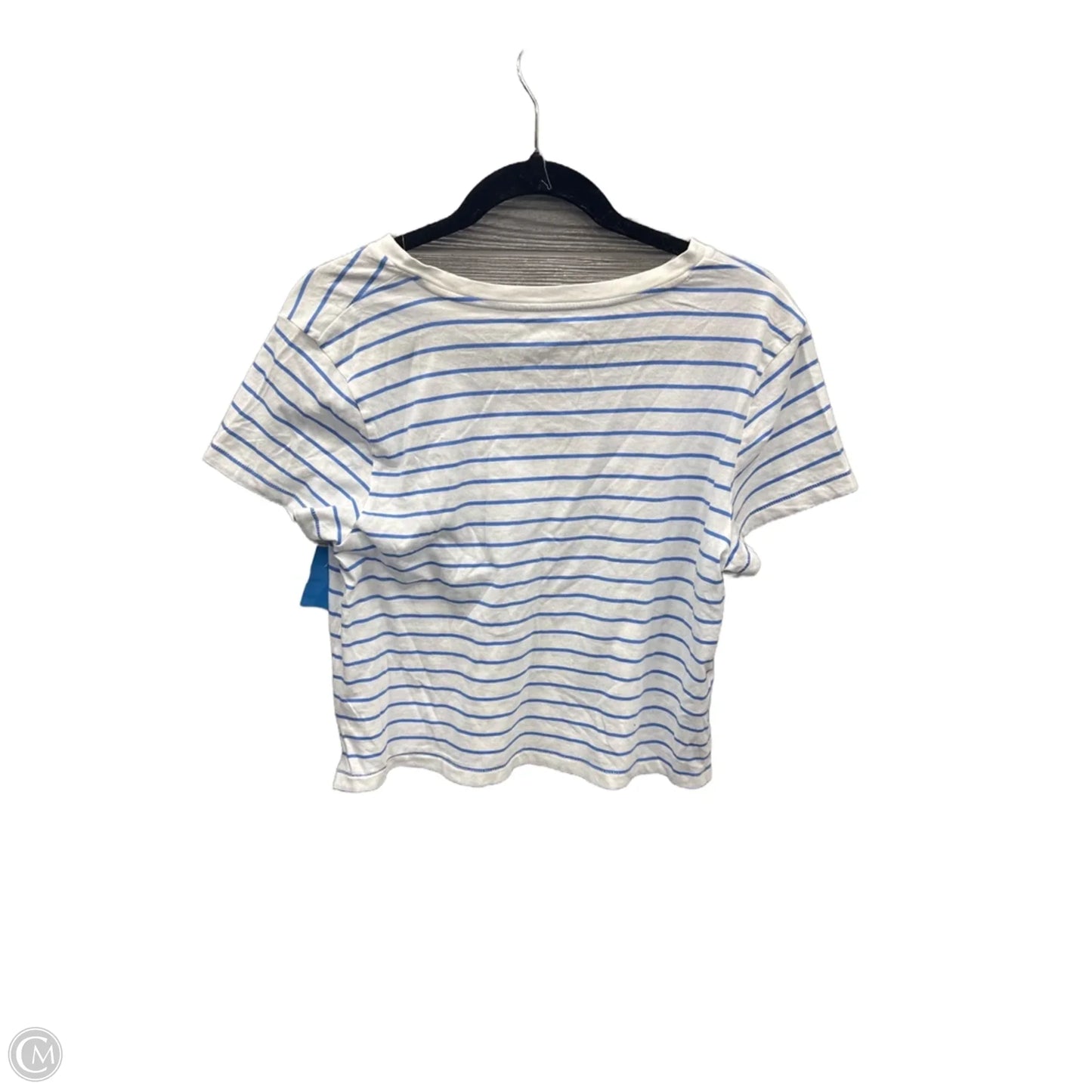 Top Short Sleeve By Universal Thread In Striped Pattern, Size: L