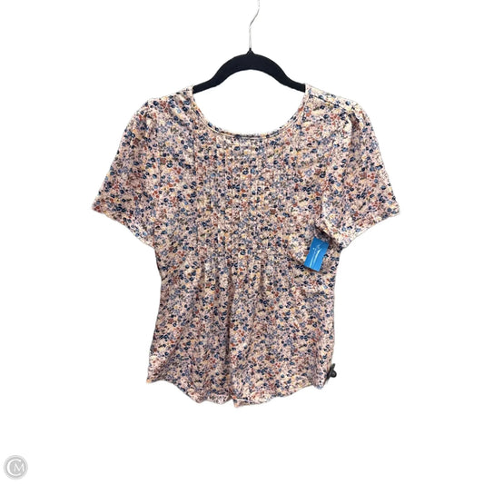 Top Short Sleeve By Clothes Mentor In Floral Print, Size: S
