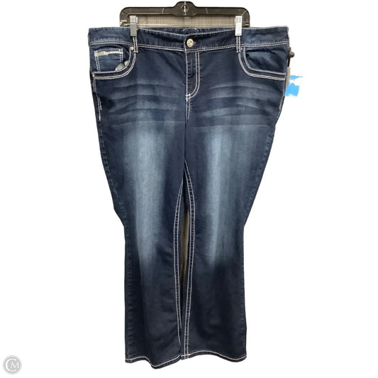 Jeans Boot Cut By Maurices In Blue Denim, Size: 24