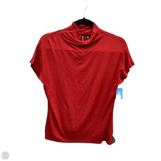Top Short Sleeve Basic By Relativity In Red, Size: L