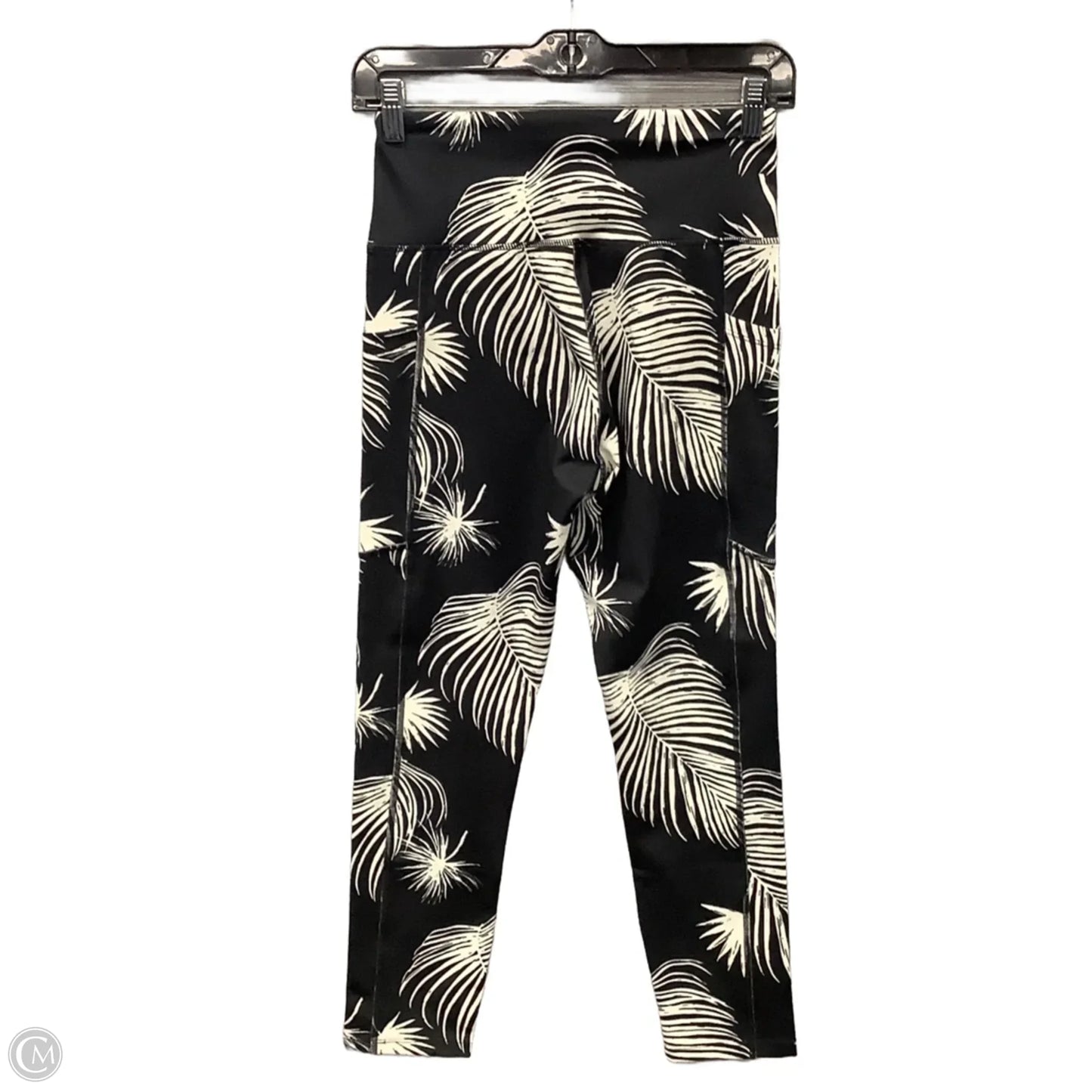 Athletic Leggings By Hurley In Black & Cream, Size: S