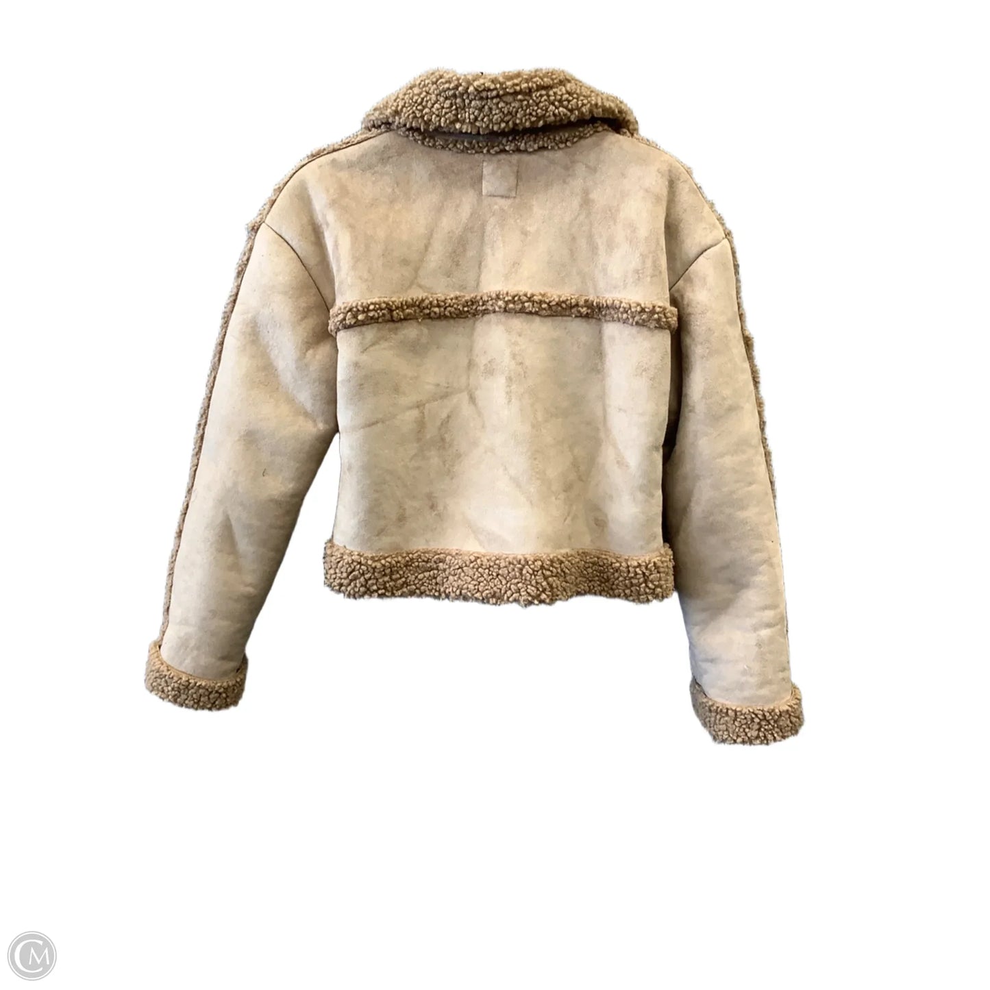Jacket Faux Fur & Sherpa By Wild Fable In Brown, Size: M