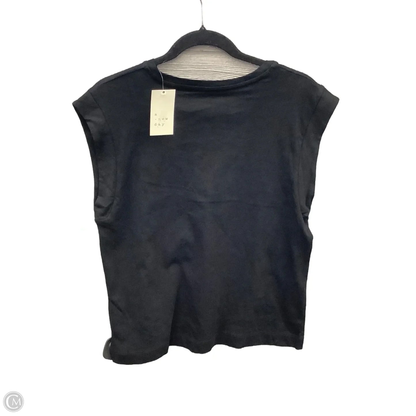 Top Short Sleeve Basic By A New Day In Black, Size: M