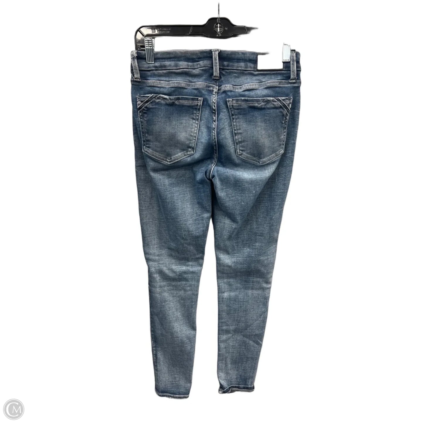 Jeans Skinny By Buckle Black In Blue Denim, Size: 2