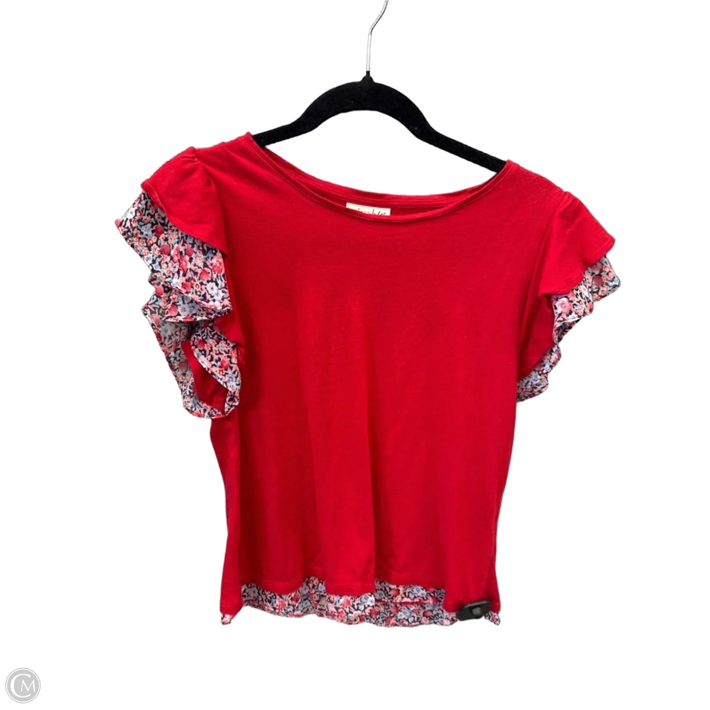 Top Short Sleeve By Clothes Mentor In Red, Size: S