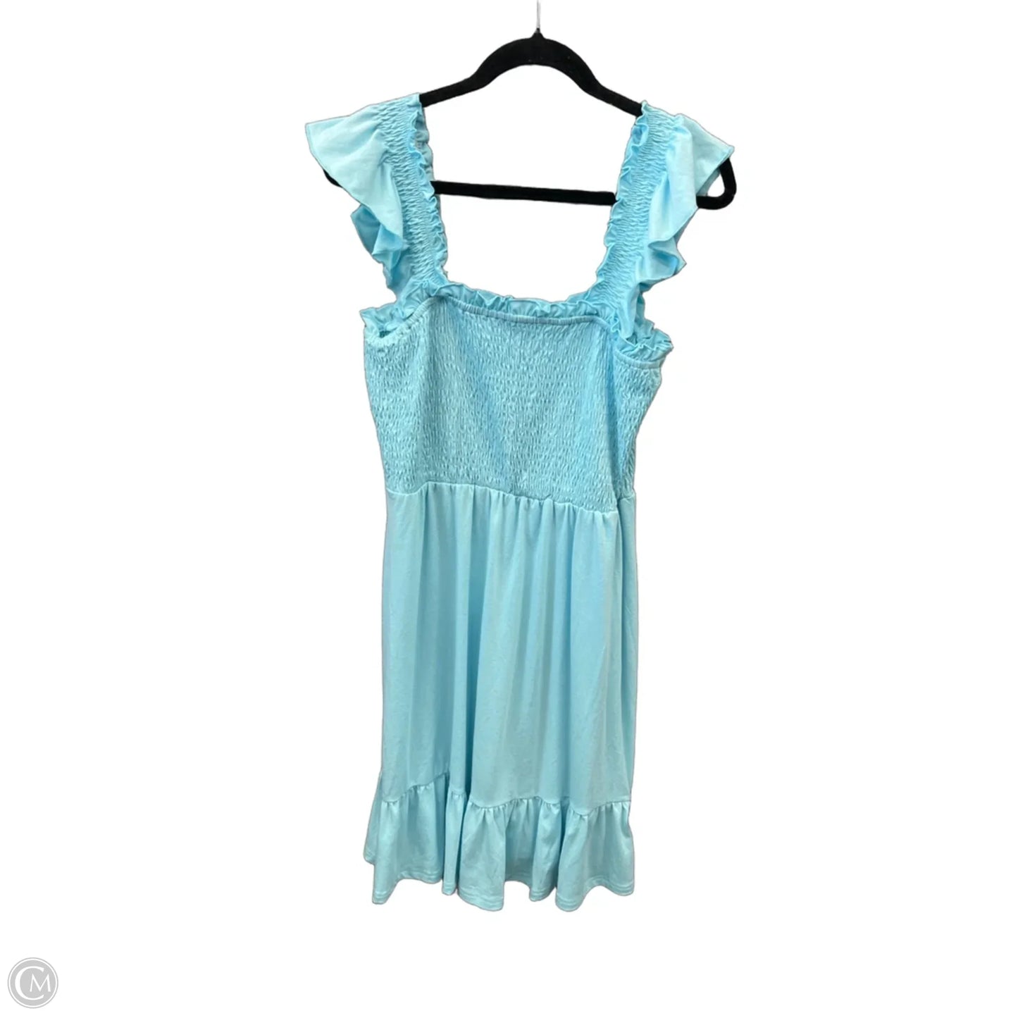 Dress Casual Midi By Clothes Mentor In Blue, Size: L