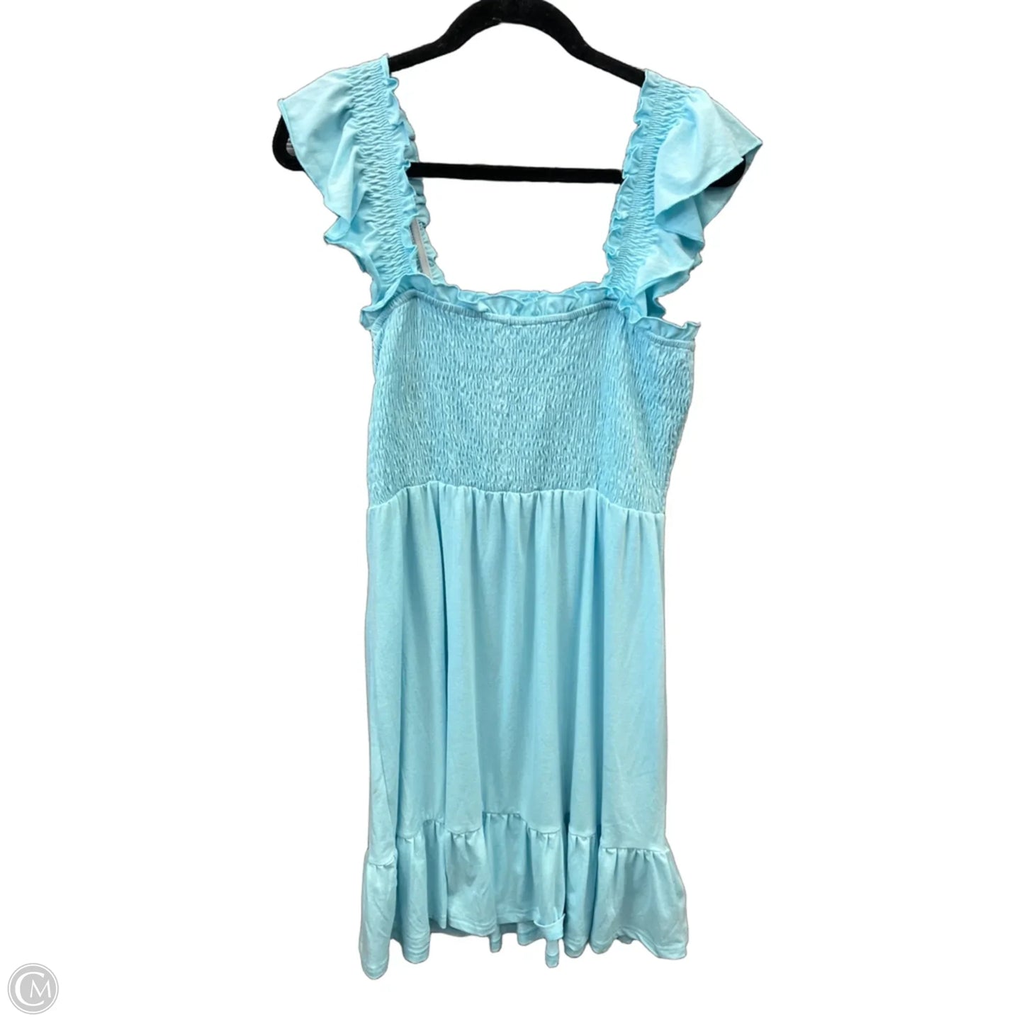 Dress Casual Midi By Clothes Mentor In Blue, Size: L
