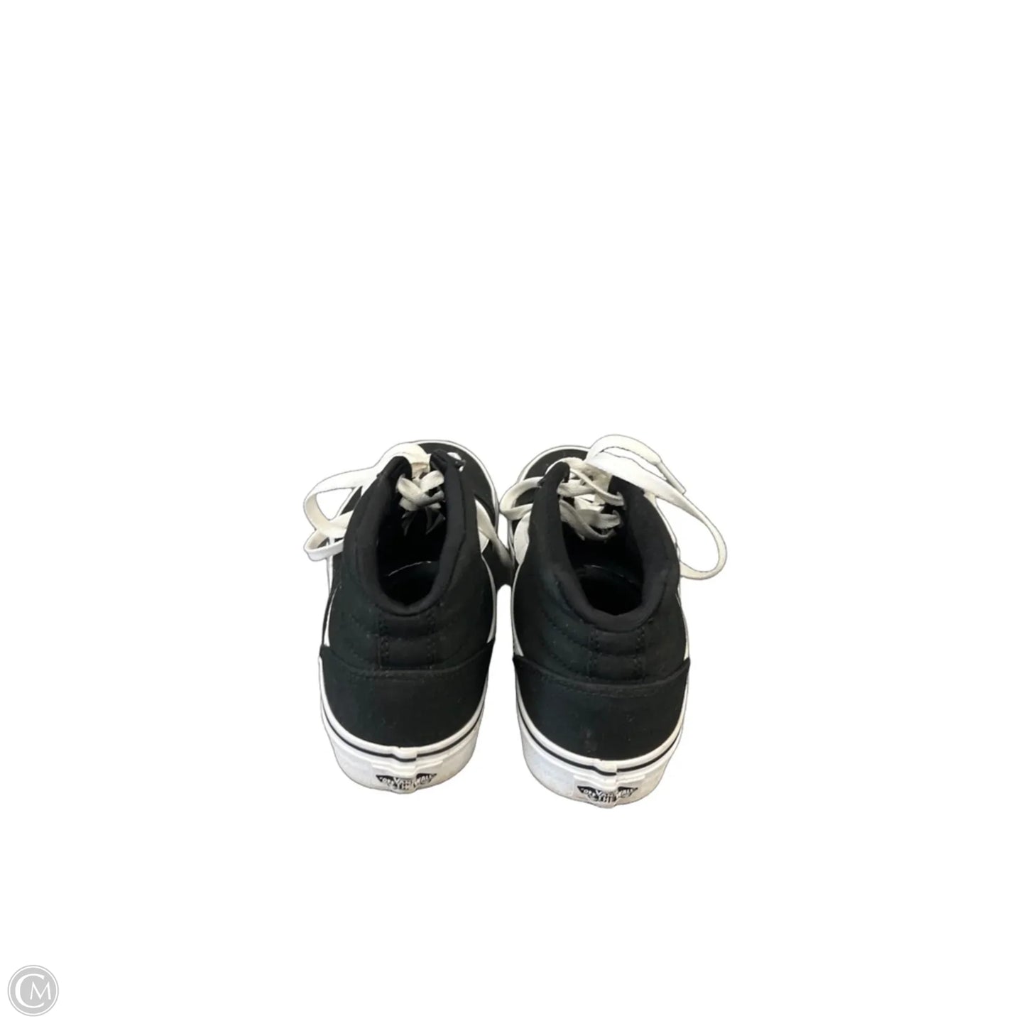 Shoes Sneakers By Vans In Black, Size: 7.5