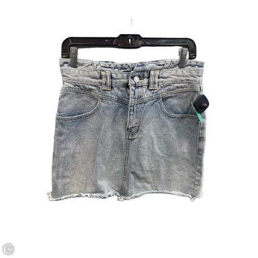 Skirt Mini & Short By Kancan In Blue Denim, Size: 12