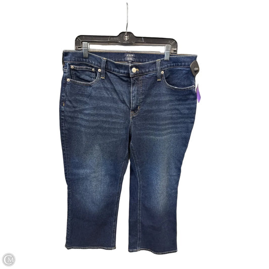 Jeans Cropped By J. Crew In Blue Denim, Size: 14p