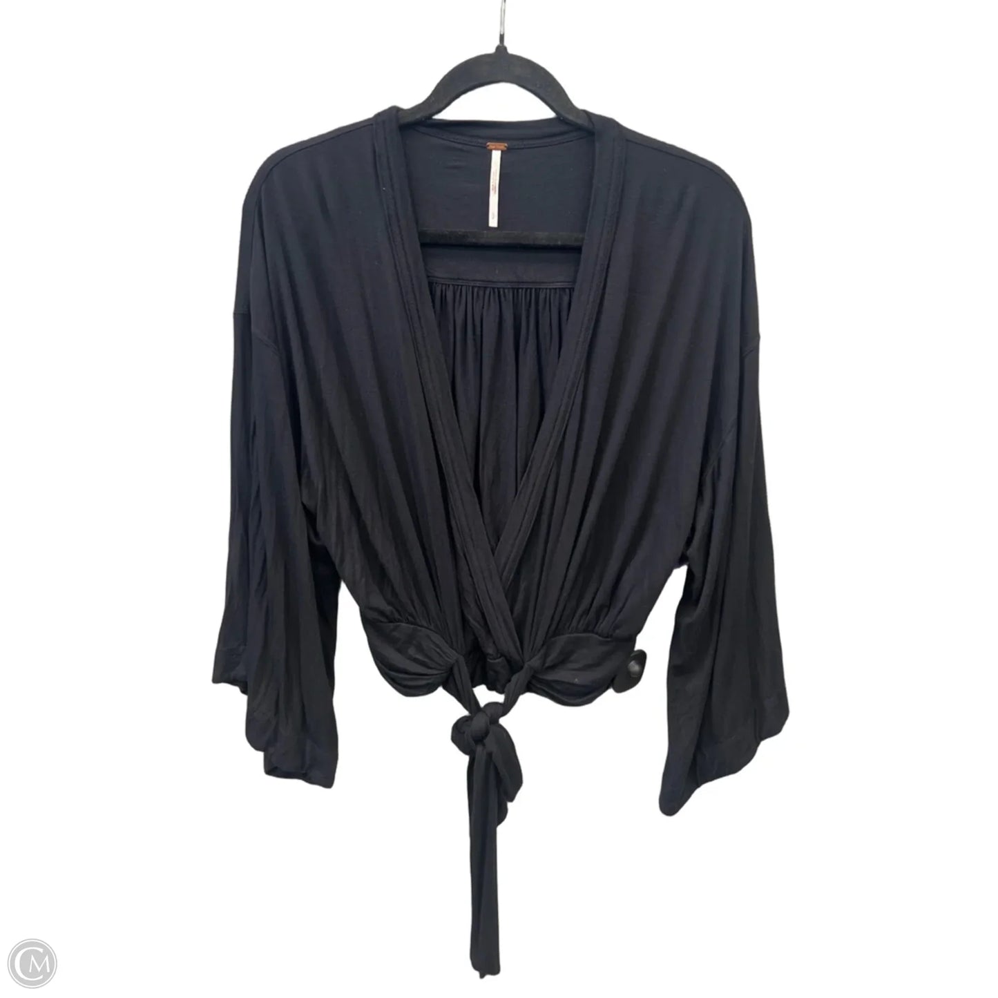 Top Long Sleeve By Free People In Black, Size: S