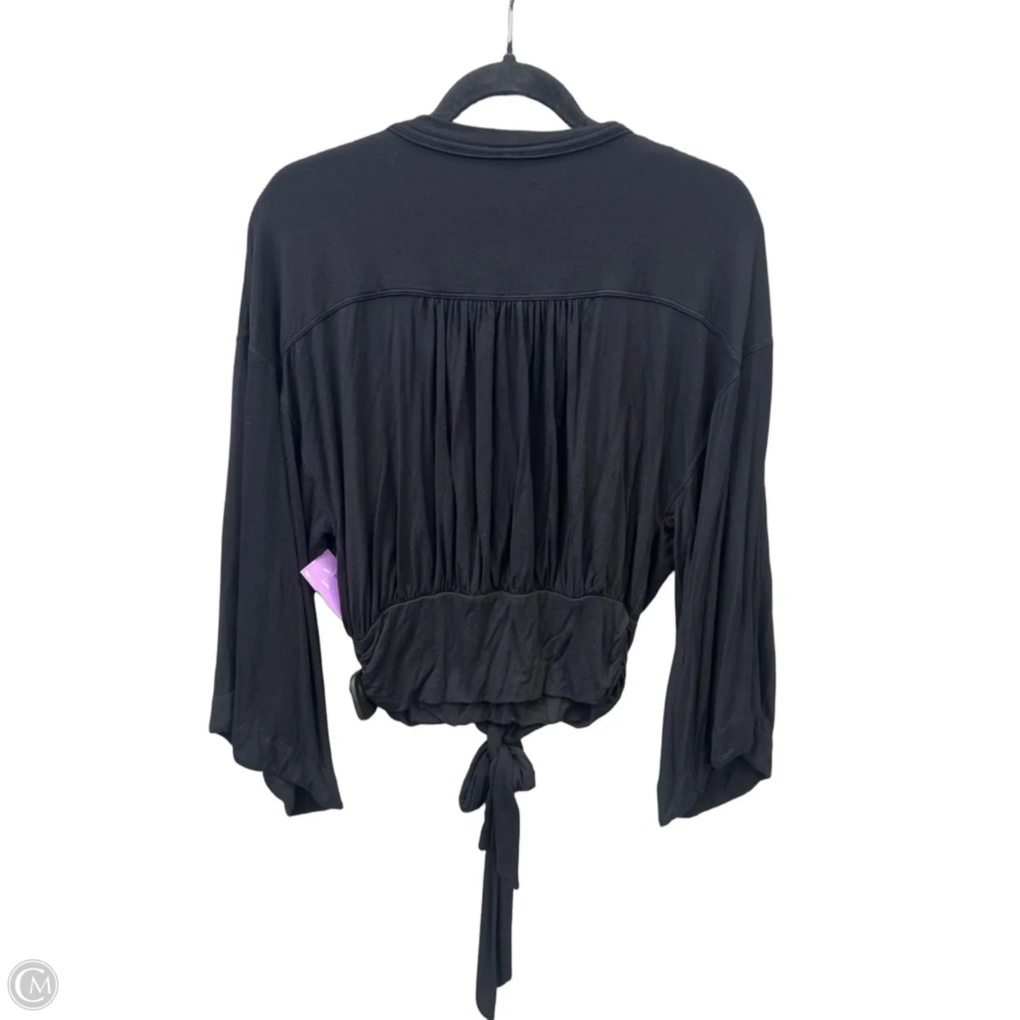 Top Long Sleeve By Free People In Black, Size: S