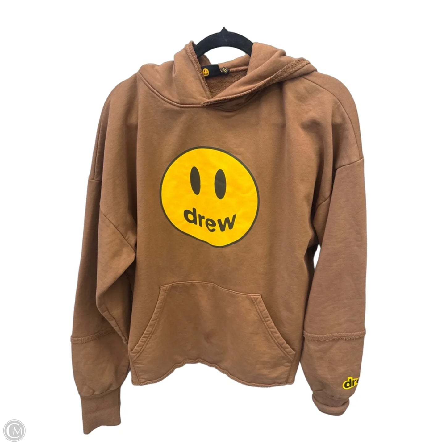 Sweatshirt Hoodie By Drew In Brown, Size: S