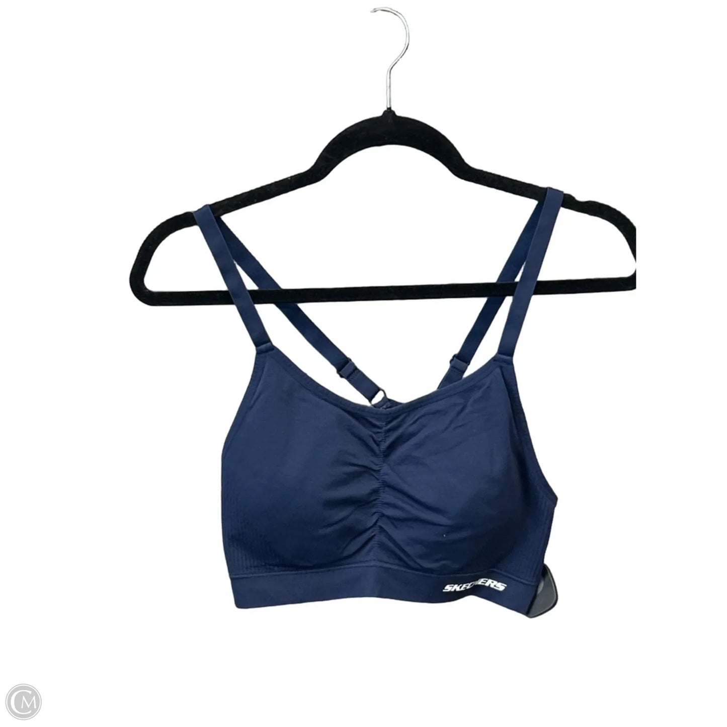 Athletic Bra By Skechers In Blue, Size: Xl