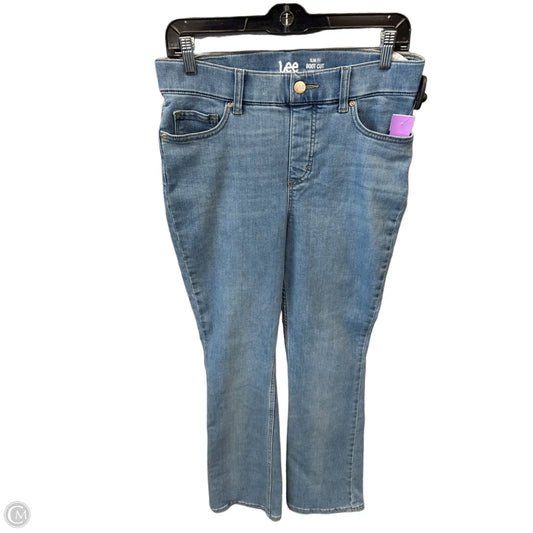 Jeans Boot Cut By Lee In Blue Denim, Size: 10