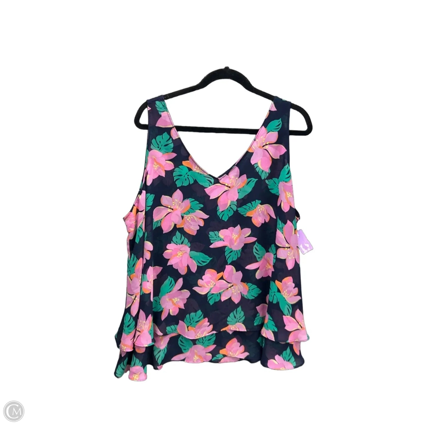 Top Sleeveless By Lane Bryant In Floral Print, Size: 3x