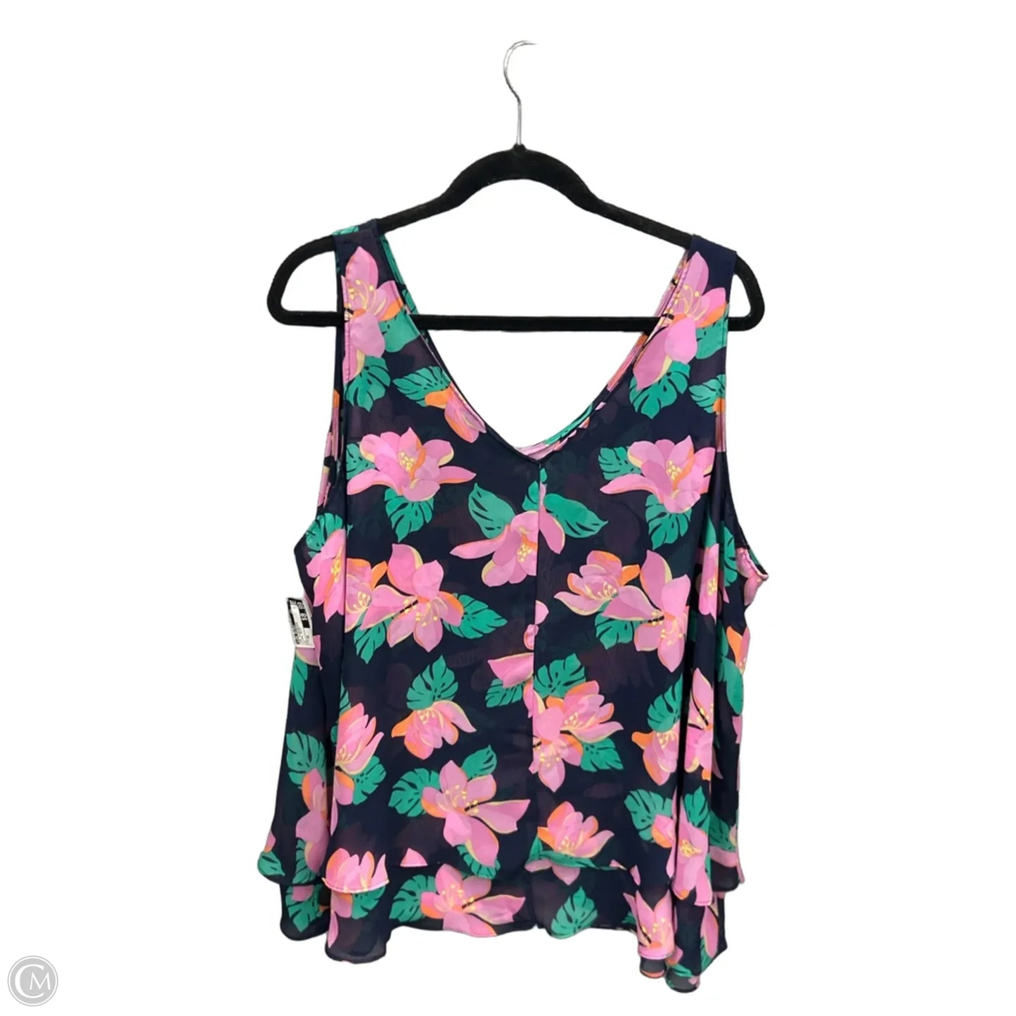 Top Sleeveless By Lane Bryant In Floral Print, Size: 3x