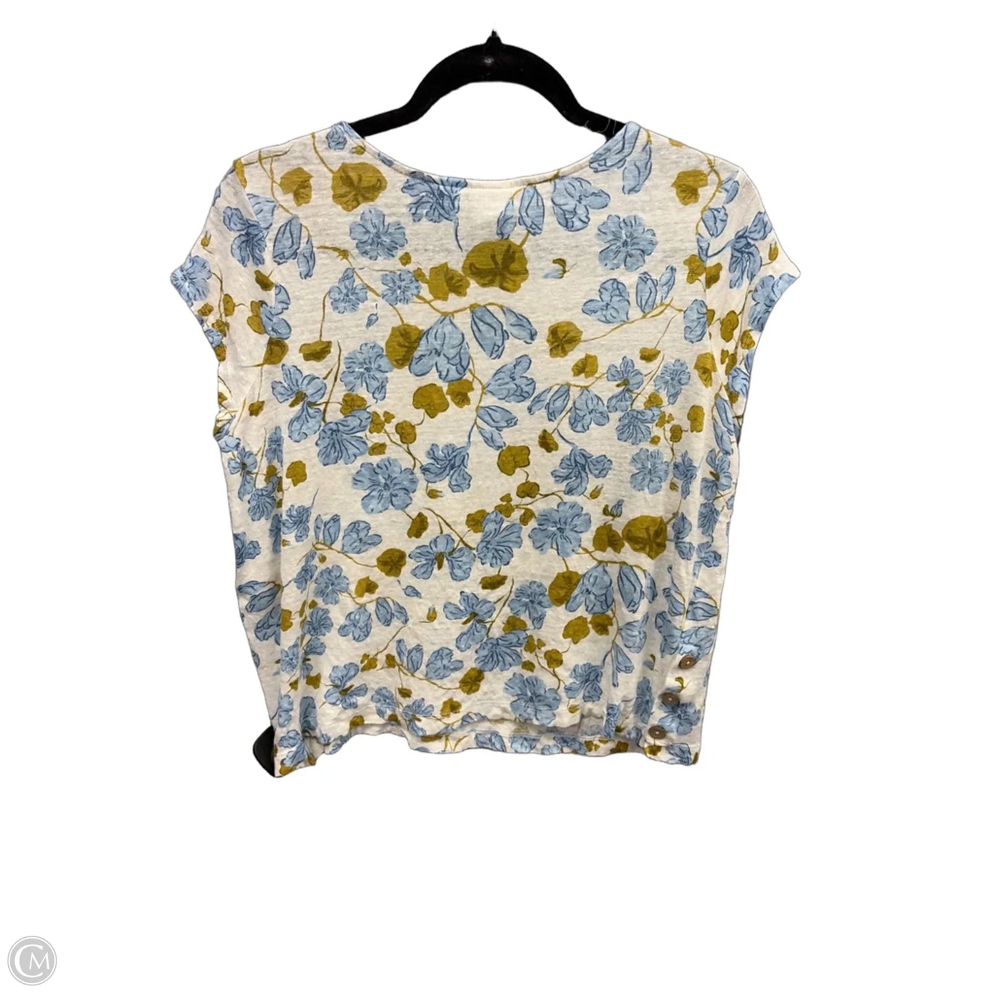 Top Short Sleeve By Joie In Floral Print, Size: L