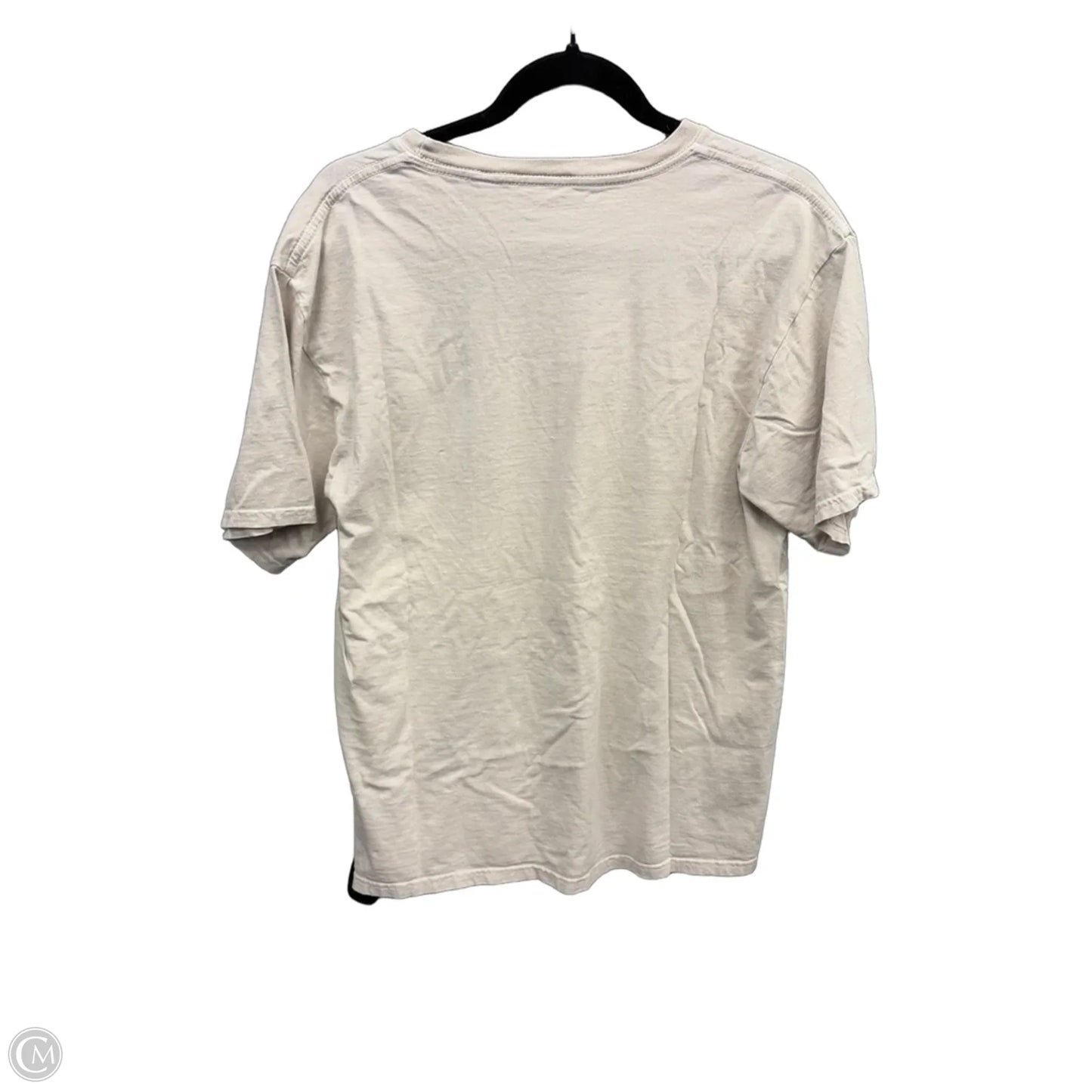 Top Short Sleeve By Clothes Mentor In Beige, Size: M