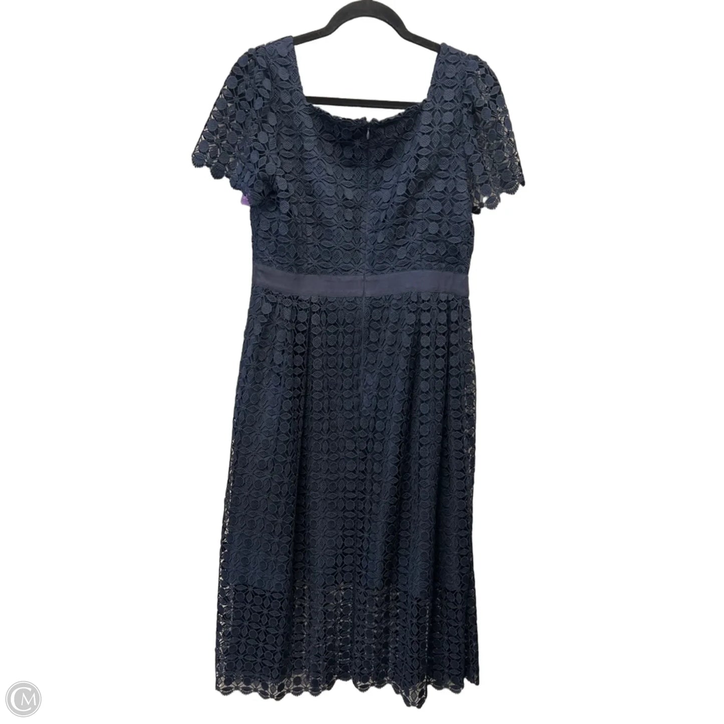 Dress Casual Midi By Talbots In Blue, Size: M