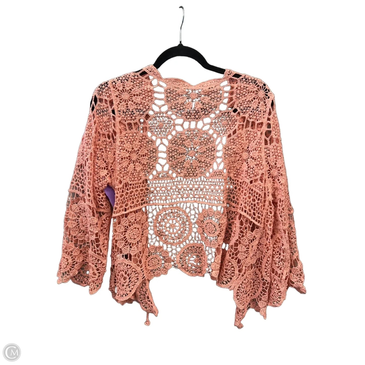 Sweater Cardigan By Shein In Pink, Size: Xl