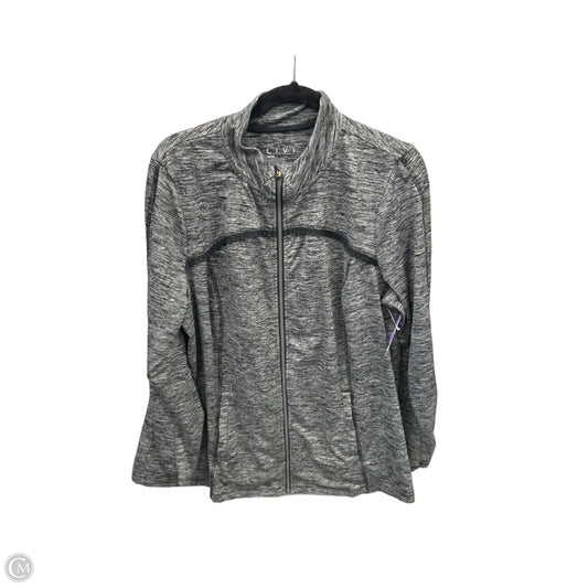 Athletic Jacket By Livi Active In Grey, Size: Xl