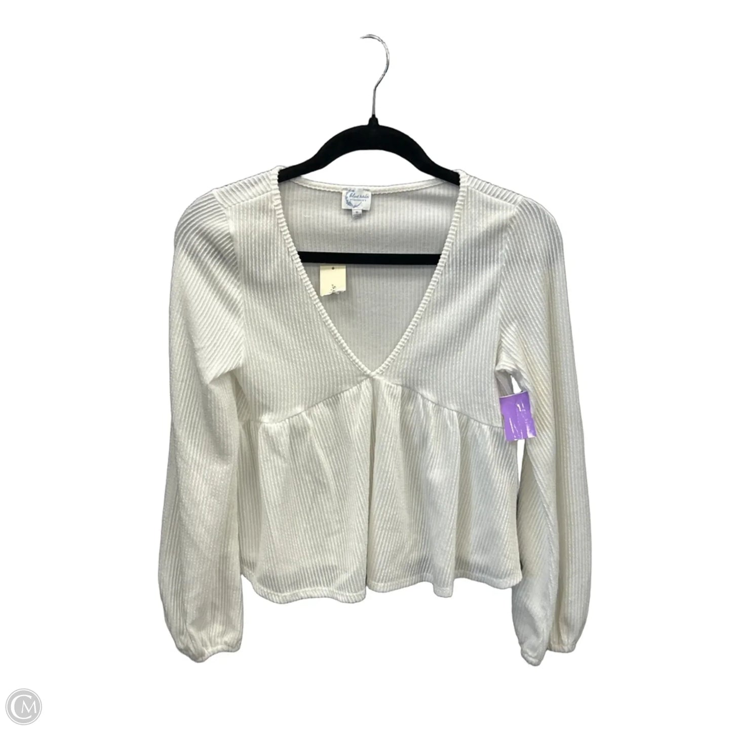 Top Long Sleeve By Francesca’s In White, Size: S