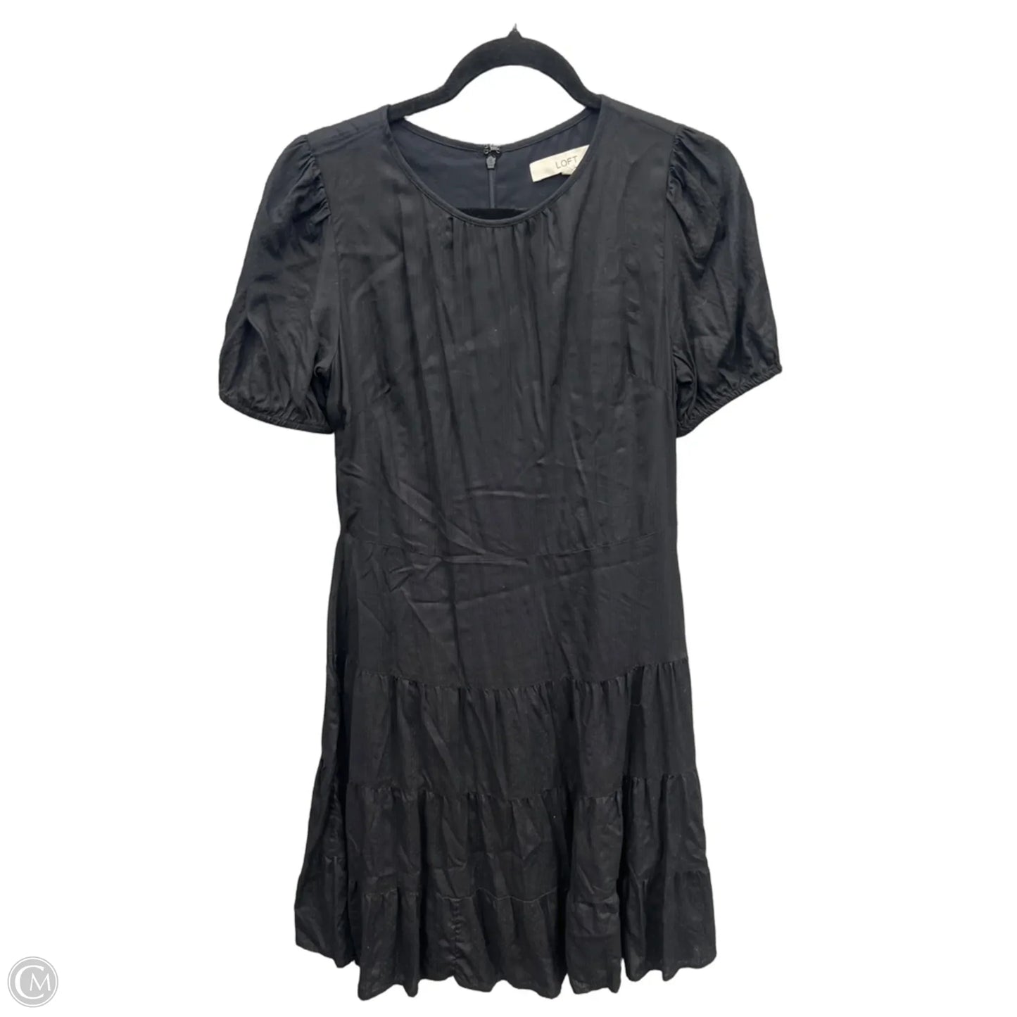 Dress Casual Midi By Loft In Black, Size: S