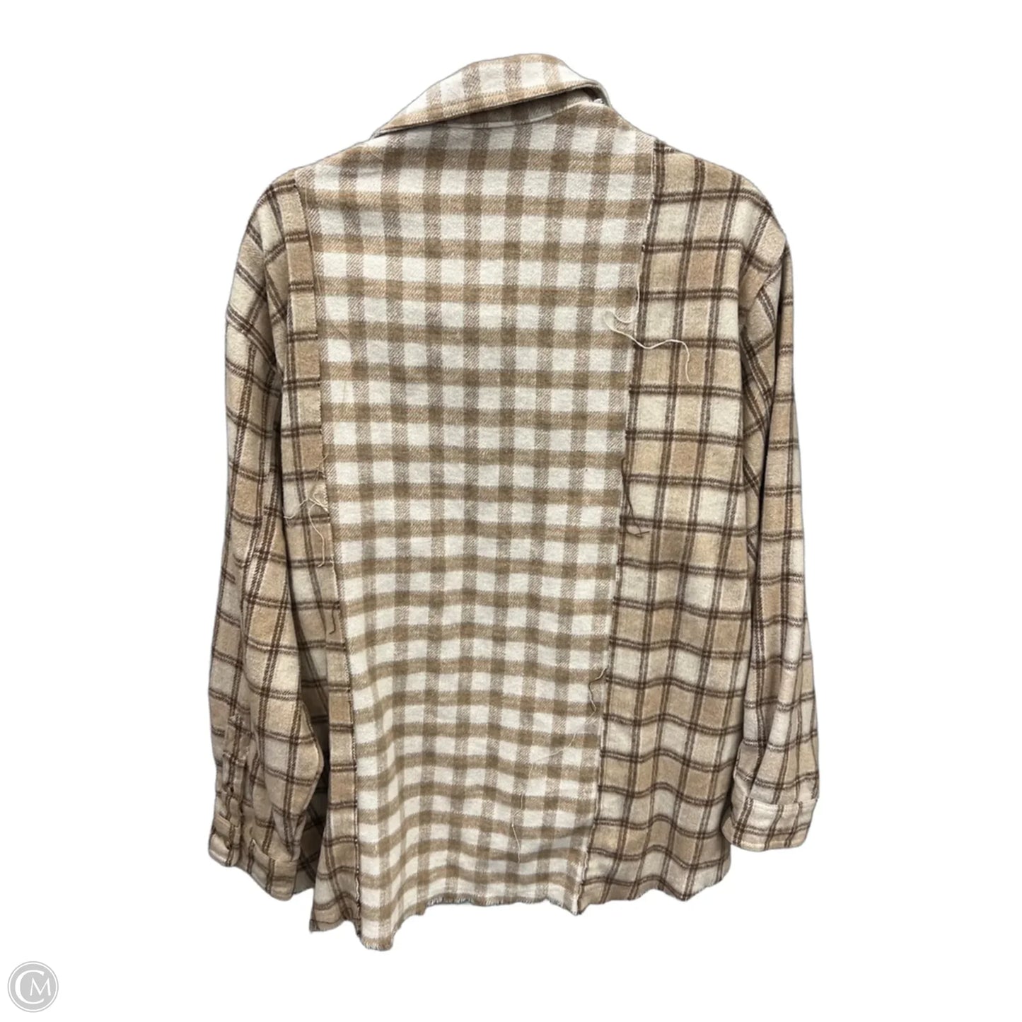 Top Long Sleeve By Papermoon In Brown, Size: M