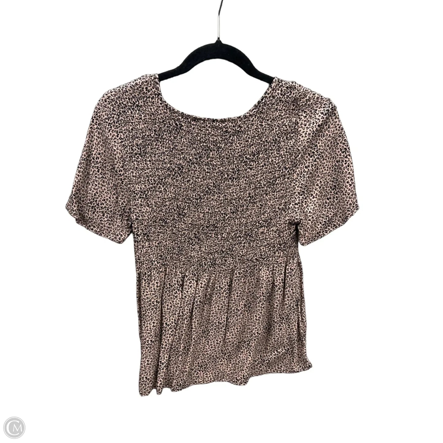 Top Short Sleeve By Urban Romantics In Animal Print, Size: L