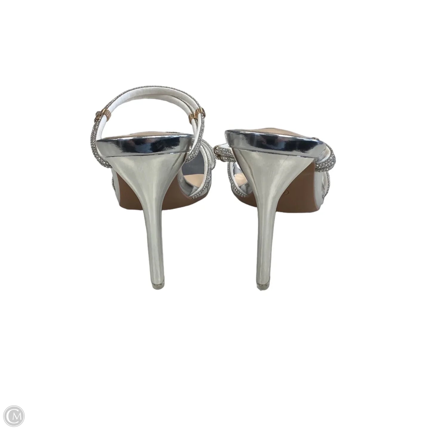 Shoes Heels Stiletto By Clothes Mentor In Silver, Size: 10.5