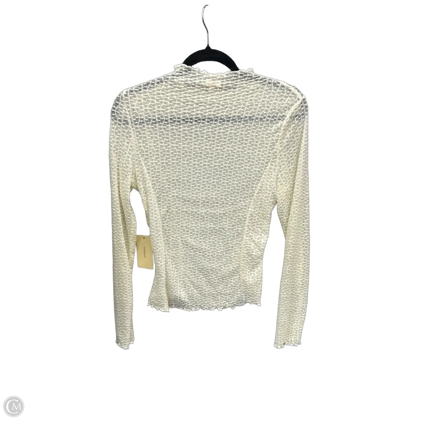 Top Long Sleeve By Peach In Cream, Size: Xl