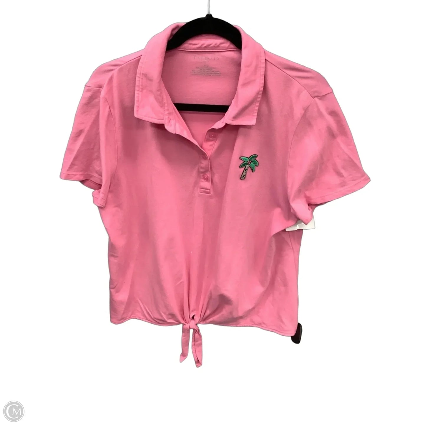 Top Short Sleeve By Talbots In Pink, Size: Xlp
