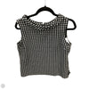 Top Sleeveless By Talbots In Plaid Pattern, Size: M