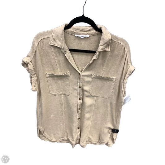 Tunic Short Sleeve By Jane And Delancey In Tan, Size: M