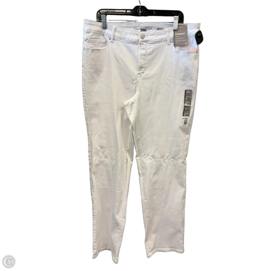 Jeans Straight By Falls Creek In White Denim, Size: 20