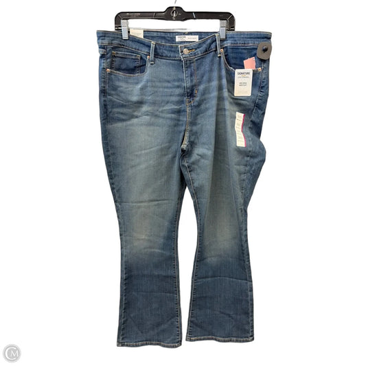 Jeans Boot Cut By Levis In Blue Denim, Size: 20