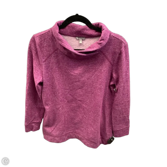 Sweatshirt Collar By Talbots In Purple, Size: Mp