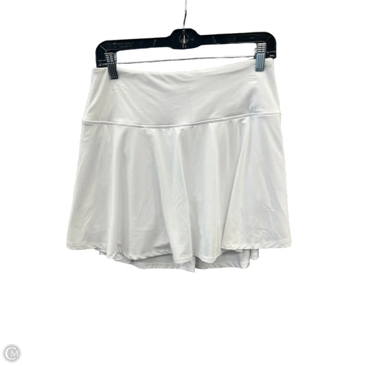 Athletic Skort By Clothes Mentor In White, Size: L