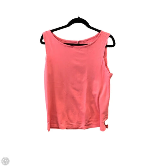 Top Sleeveless By Talbots In Pink, Size: M