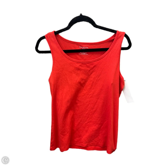 Top Sleeveless By Talbots In Red, Size: Lp